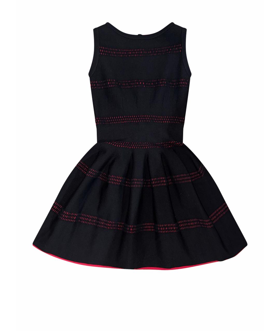 ALAIA Черное шерстяное коктейльное платье, фото 1