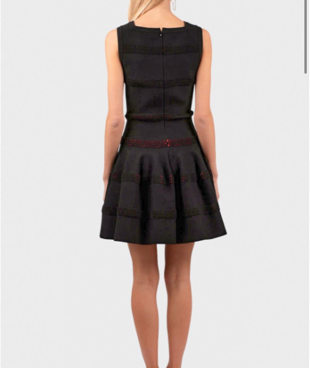 ALAIA Черное шерстяное коктейльное платье, фото 8