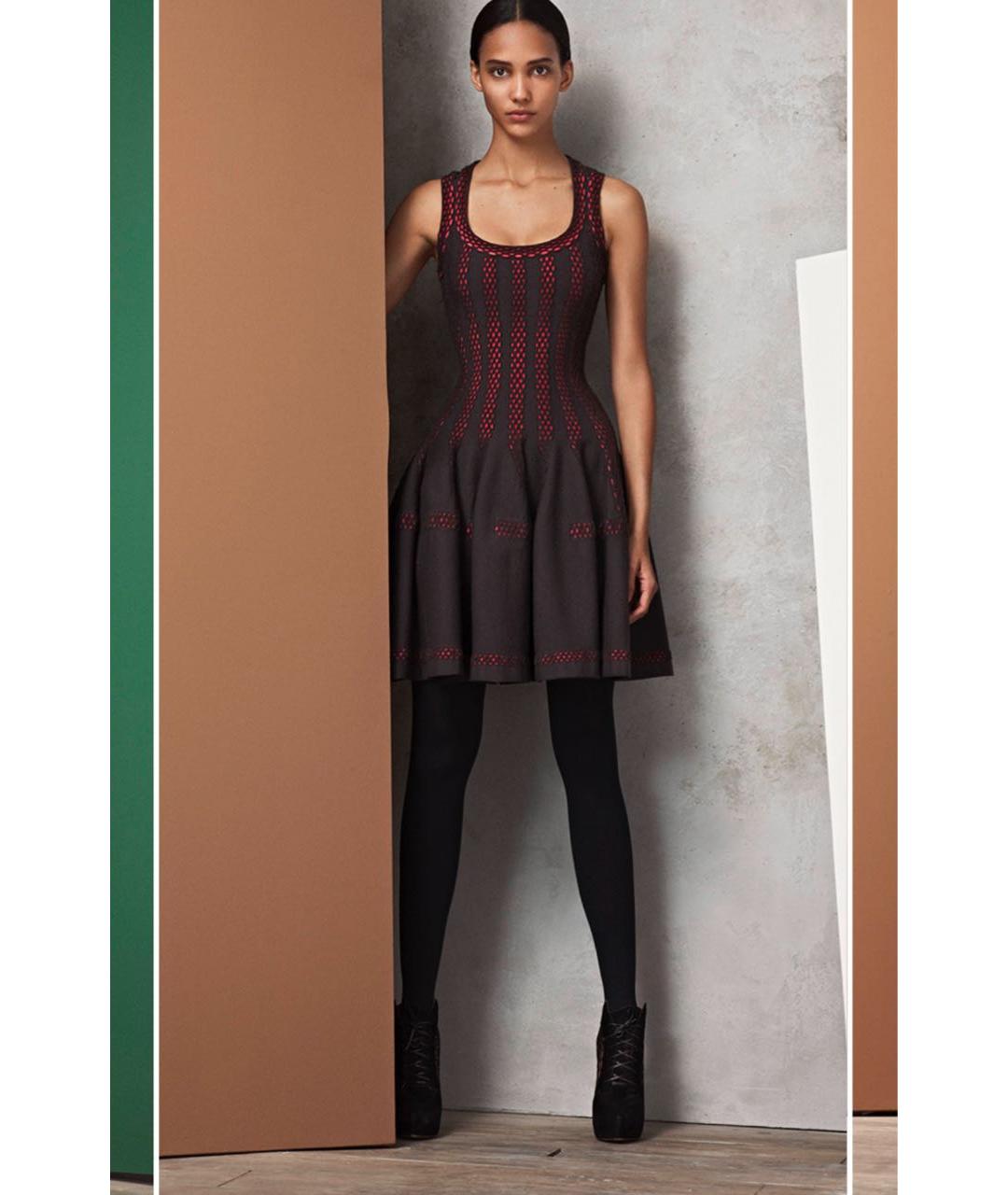 ALAIA Черное шерстяное коктейльное платье, фото 6
