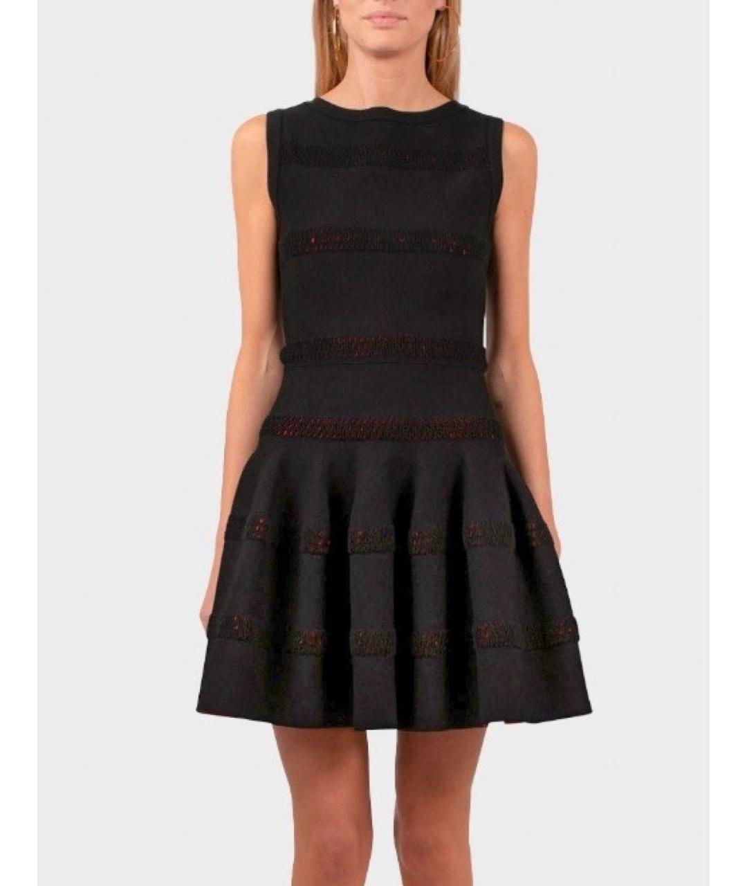 ALAIA Черное шерстяное коктейльное платье, фото 7