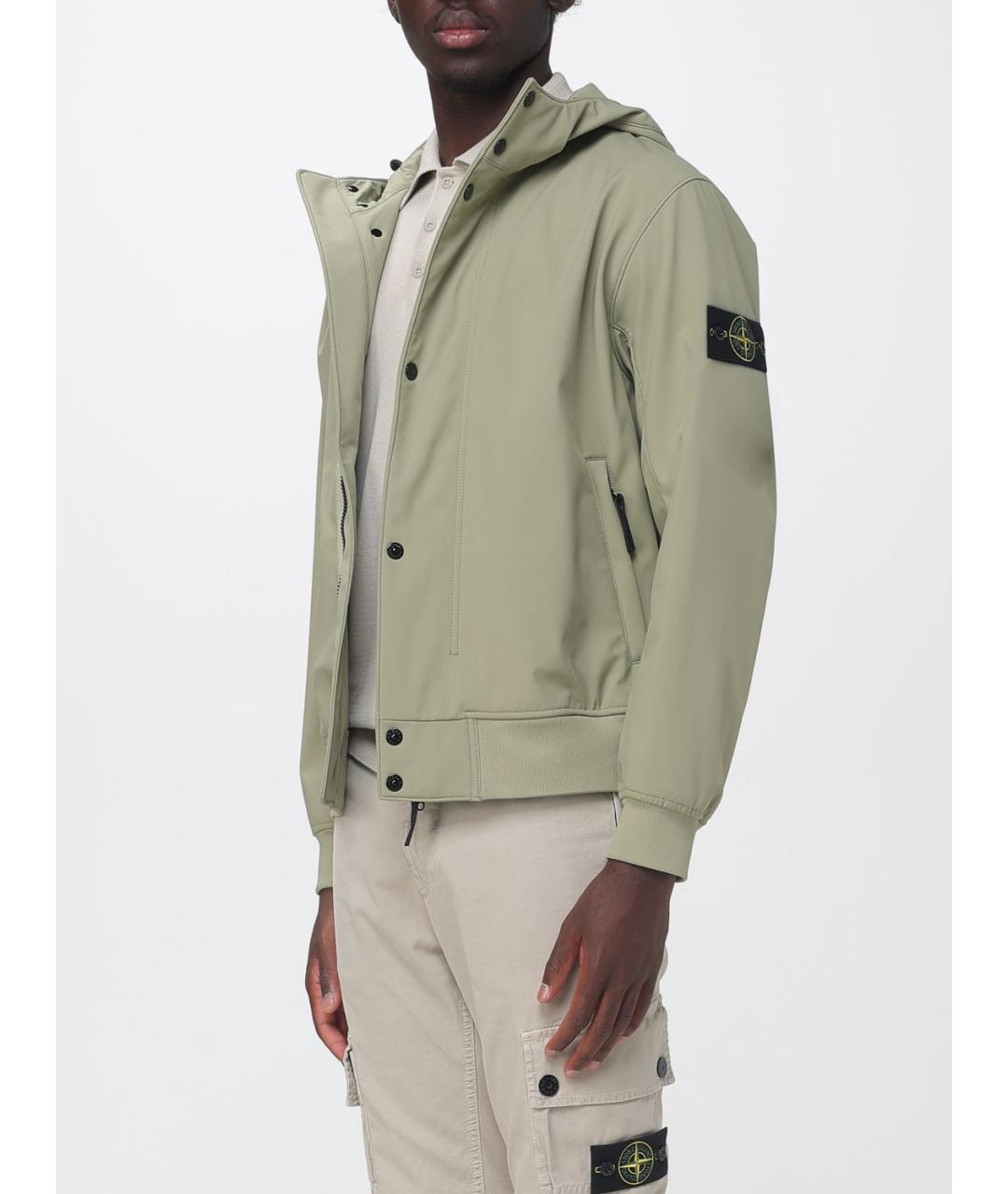 STONE ISLAND Зеленая куртка, фото 4