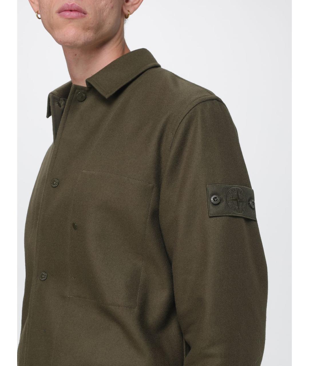 STONE ISLAND Хаки куртка, фото 4