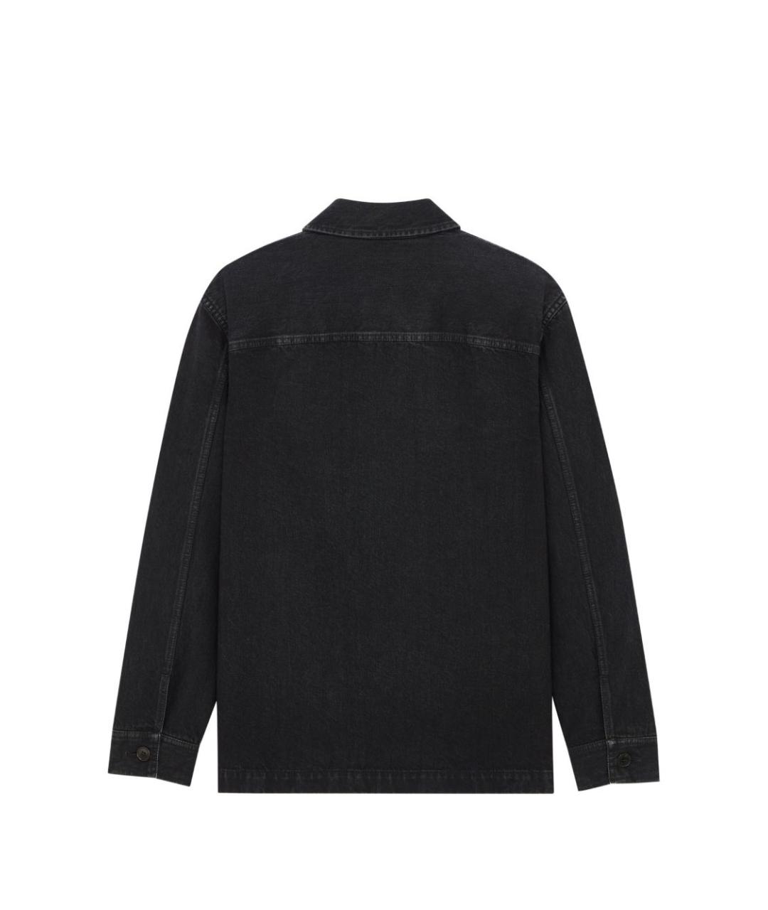 SAINT LAURENT Черная хлопковая кэжуал рубашка, фото 3