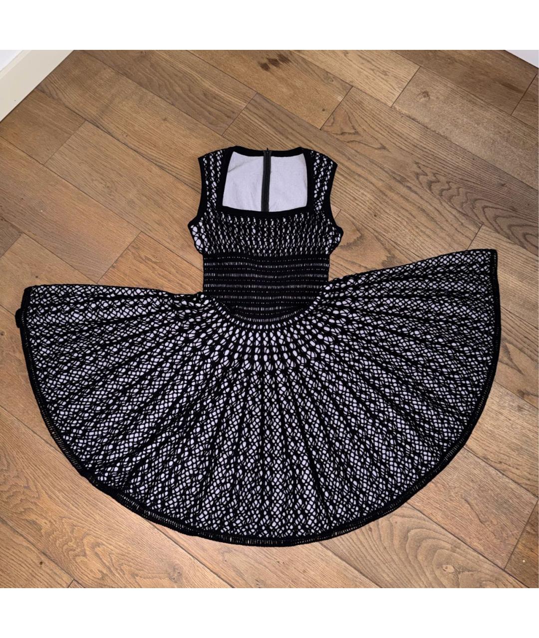 ALAIA Черное шерстяное коктейльное платье, фото 2