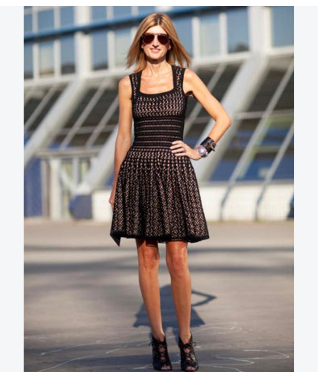 ALAIA Черное шерстяное коктейльное платье, фото 6