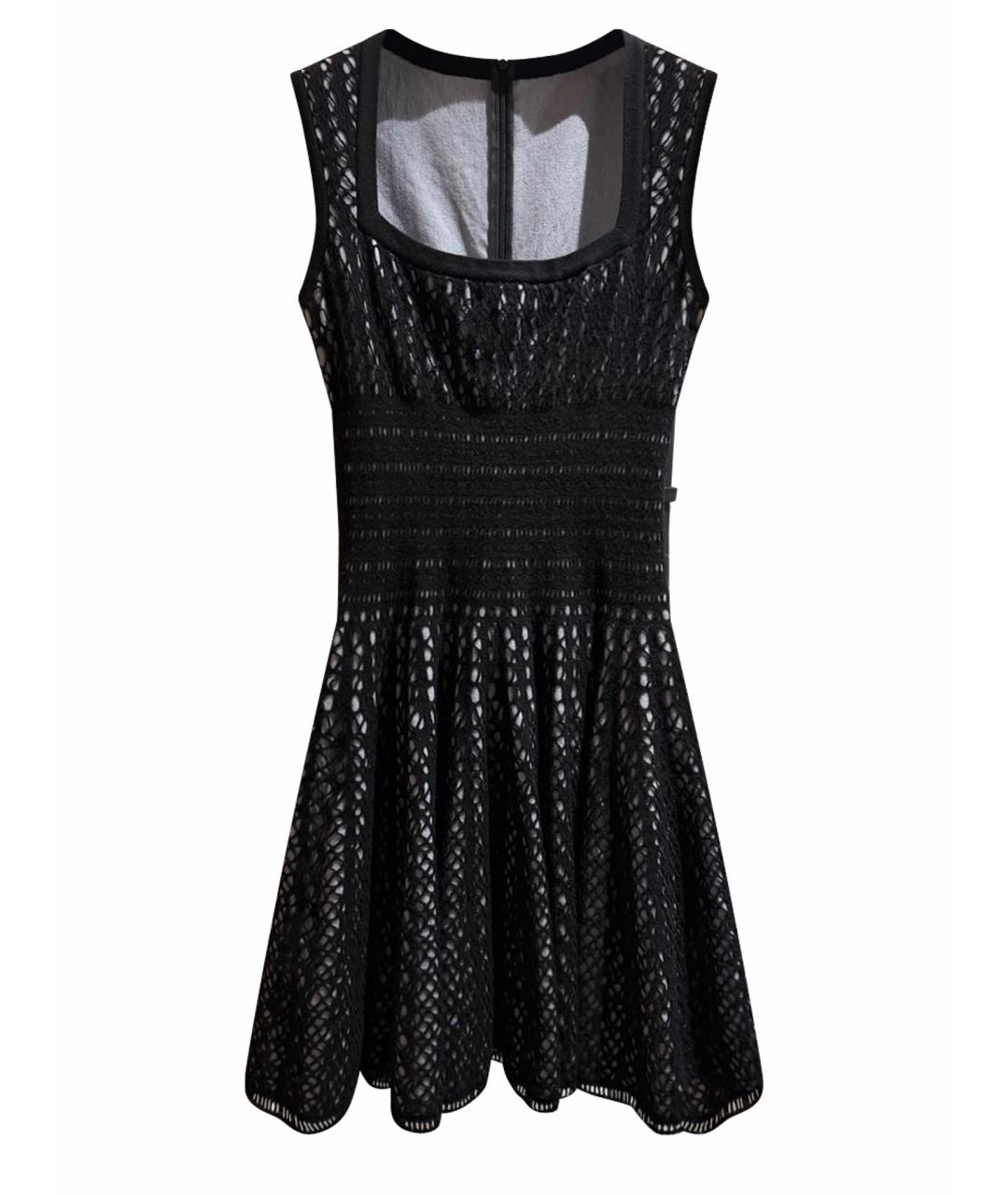 ALAIA Черное шерстяное коктейльное платье, фото 1