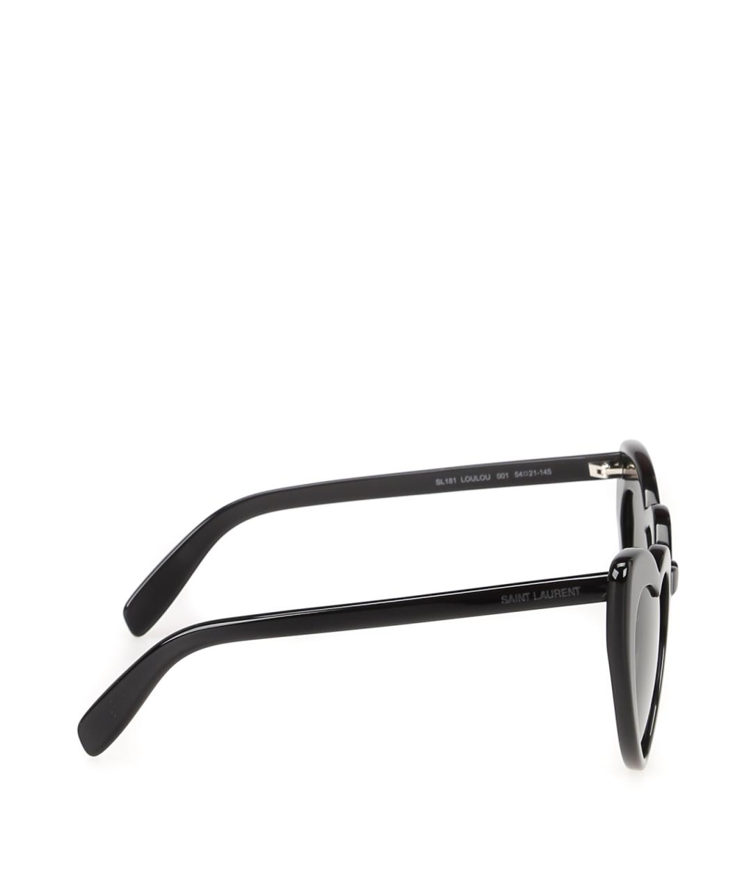 SAINT LAURENT Черные пластиковые солнцезащитные очки, фото 3