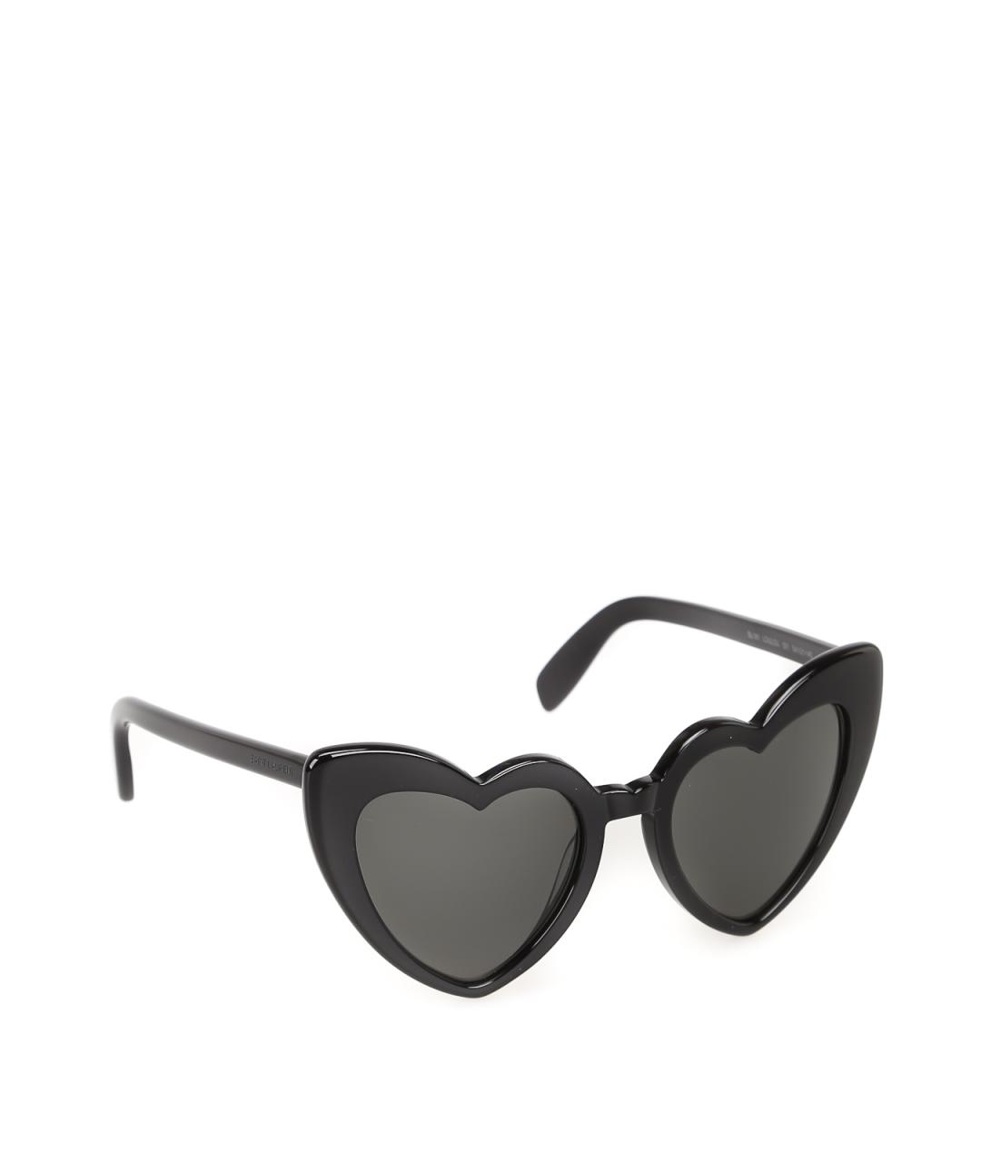 SAINT LAURENT Черные пластиковые солнцезащитные очки, фото 2