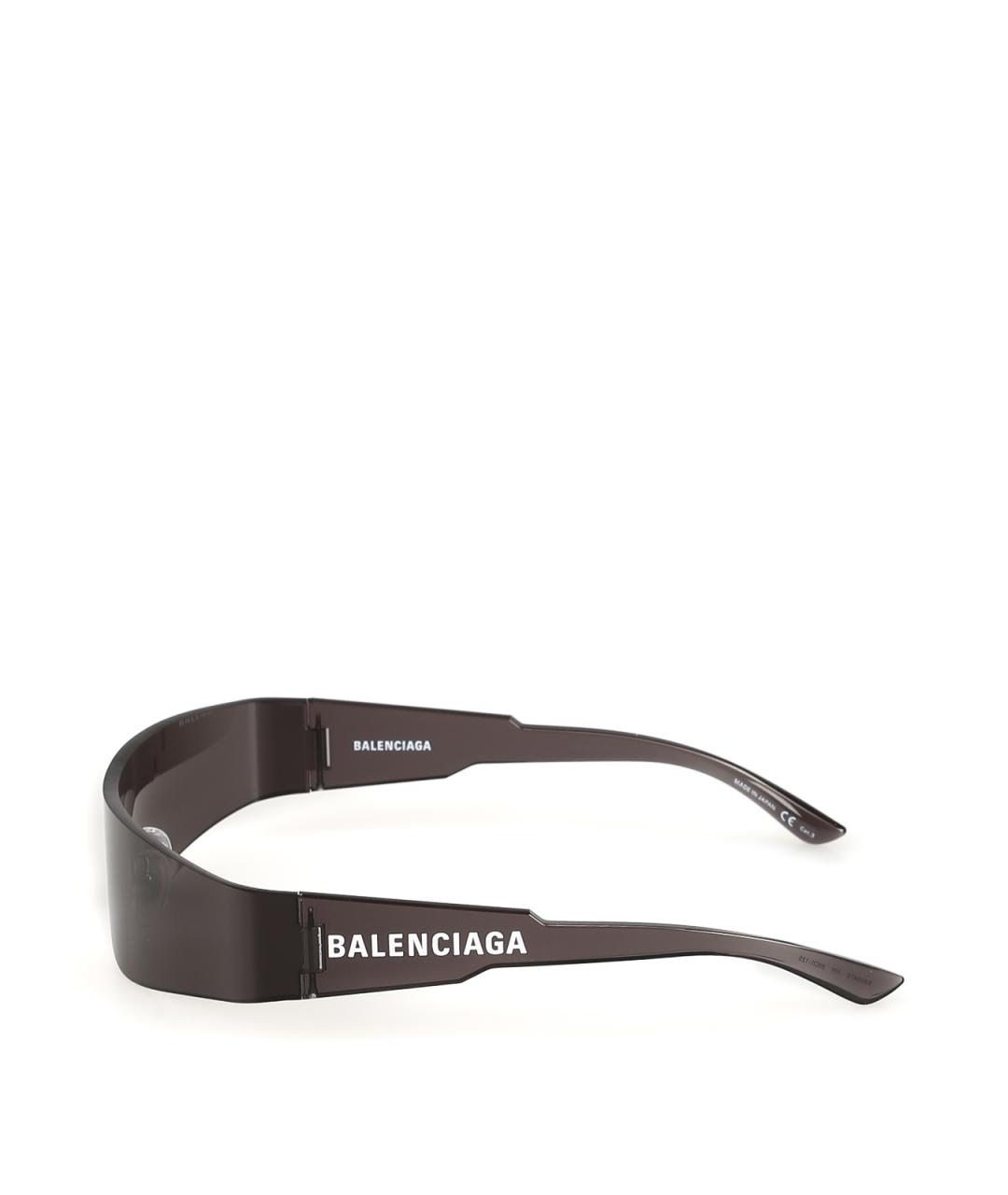 BALENCIAGA Серые пластиковые солнцезащитные очки, фото 2