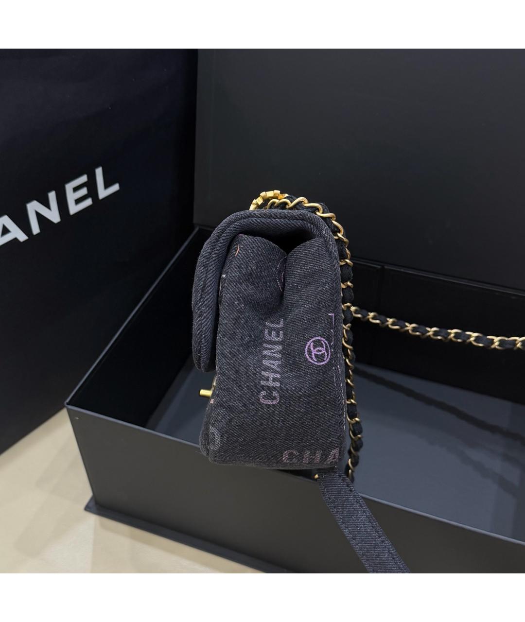 CHANEL Мульти деним сумка через плечо, фото 4