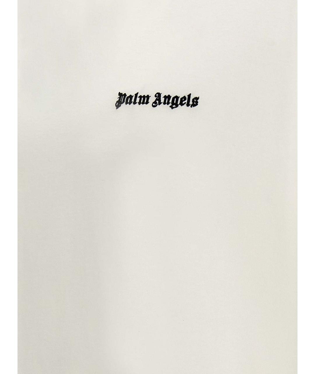PALM ANGELS Белая хлопковая футболка, фото 4