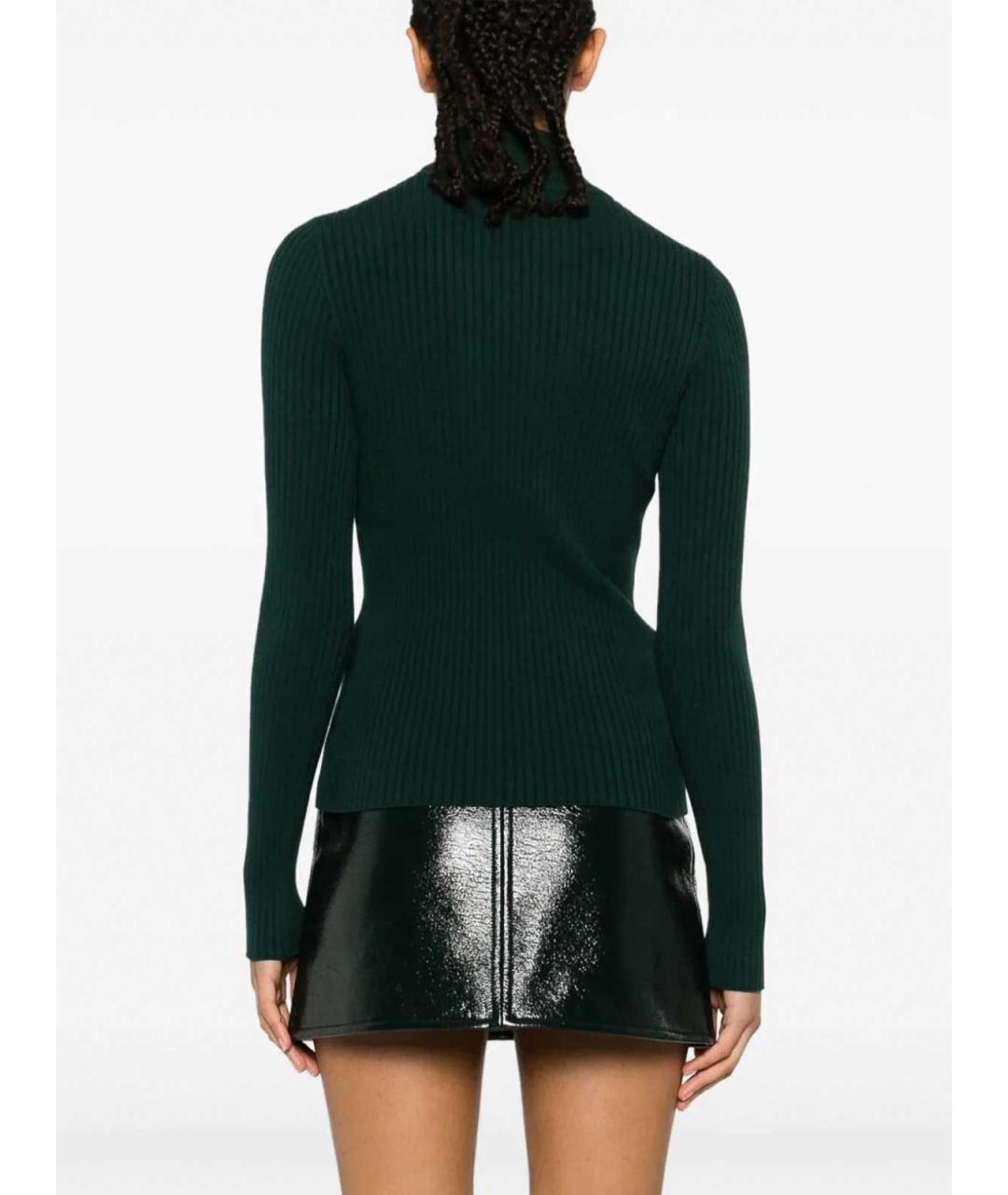COURREGES Зеленая вискозная водолазка, фото 4