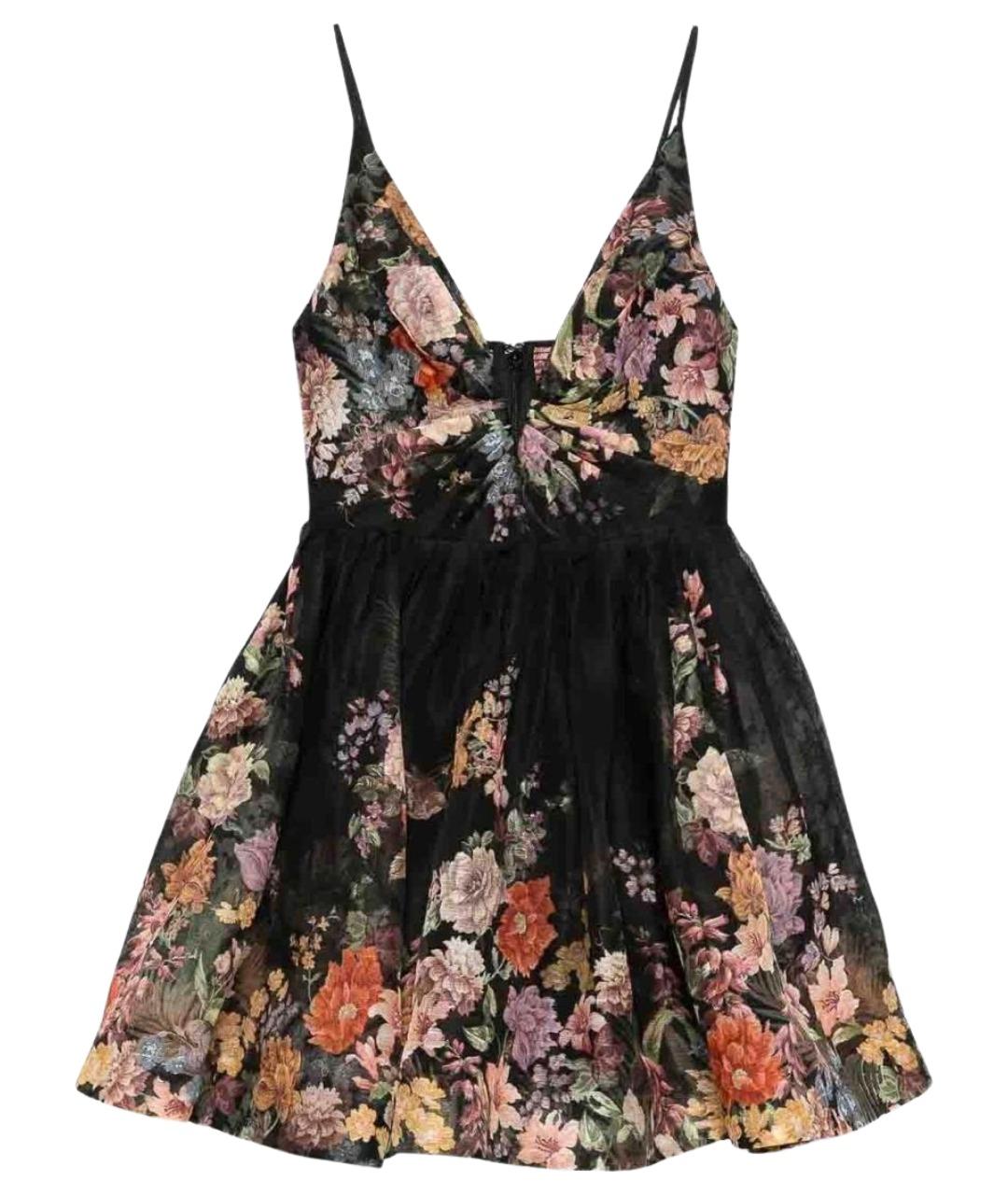 ZIMMERMANN Черное льняное коктейльное платье, фото 1