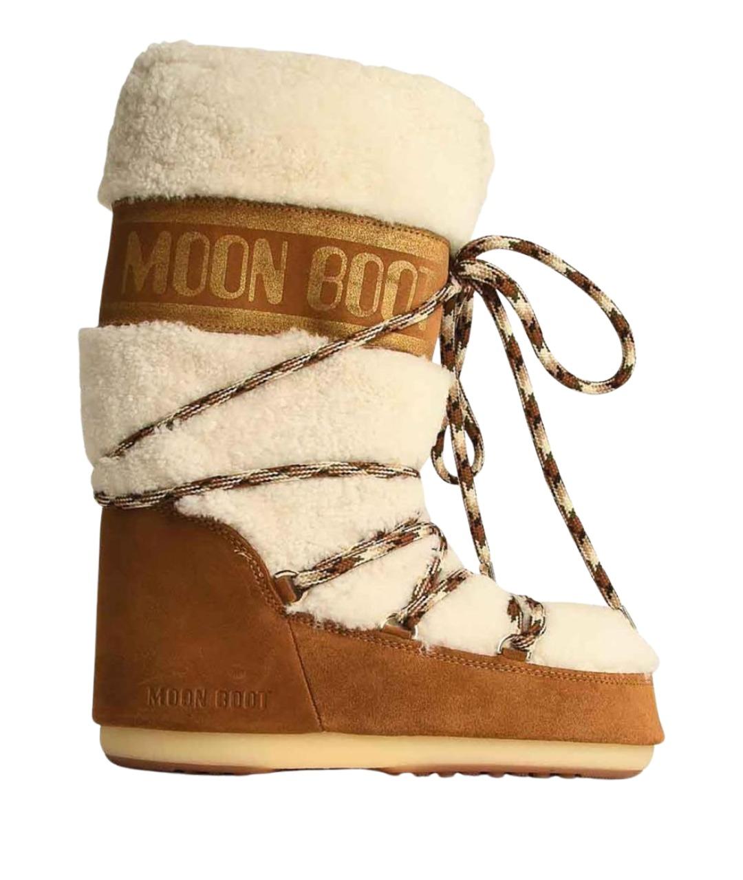 MOON BOOT Бежевые сапоги, фото 1