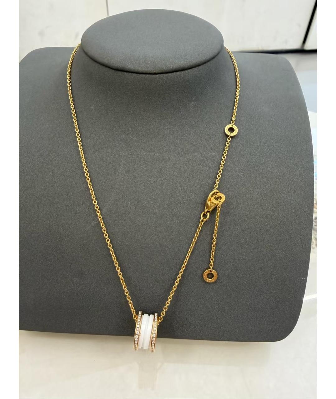 BVLGARI Белая подвеска, фото 4