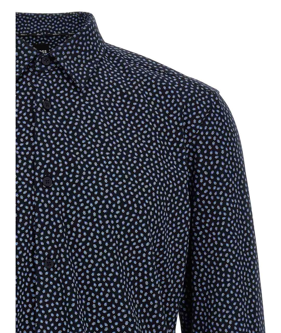 HUGO BOSS Мульти хлопковая кэжуал рубашка, фото 3