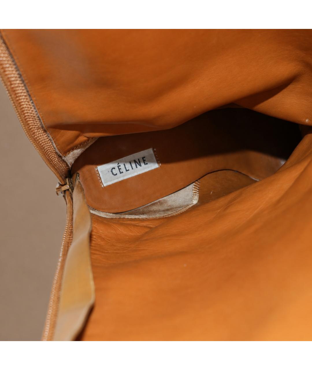 CELINE Коричневые кожаные сапоги, фото 6
