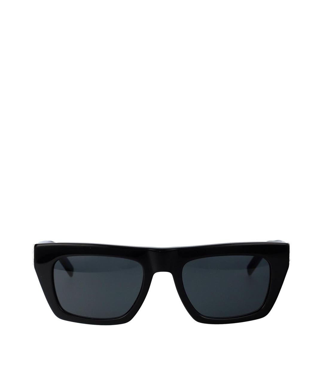SAINT LAURENT Черные пластиковые солнцезащитные очки, фото 1