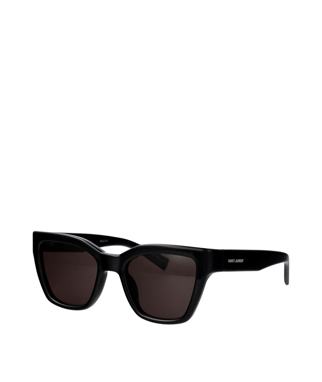 SAINT LAURENT Черные пластиковые солнцезащитные очки, фото 2