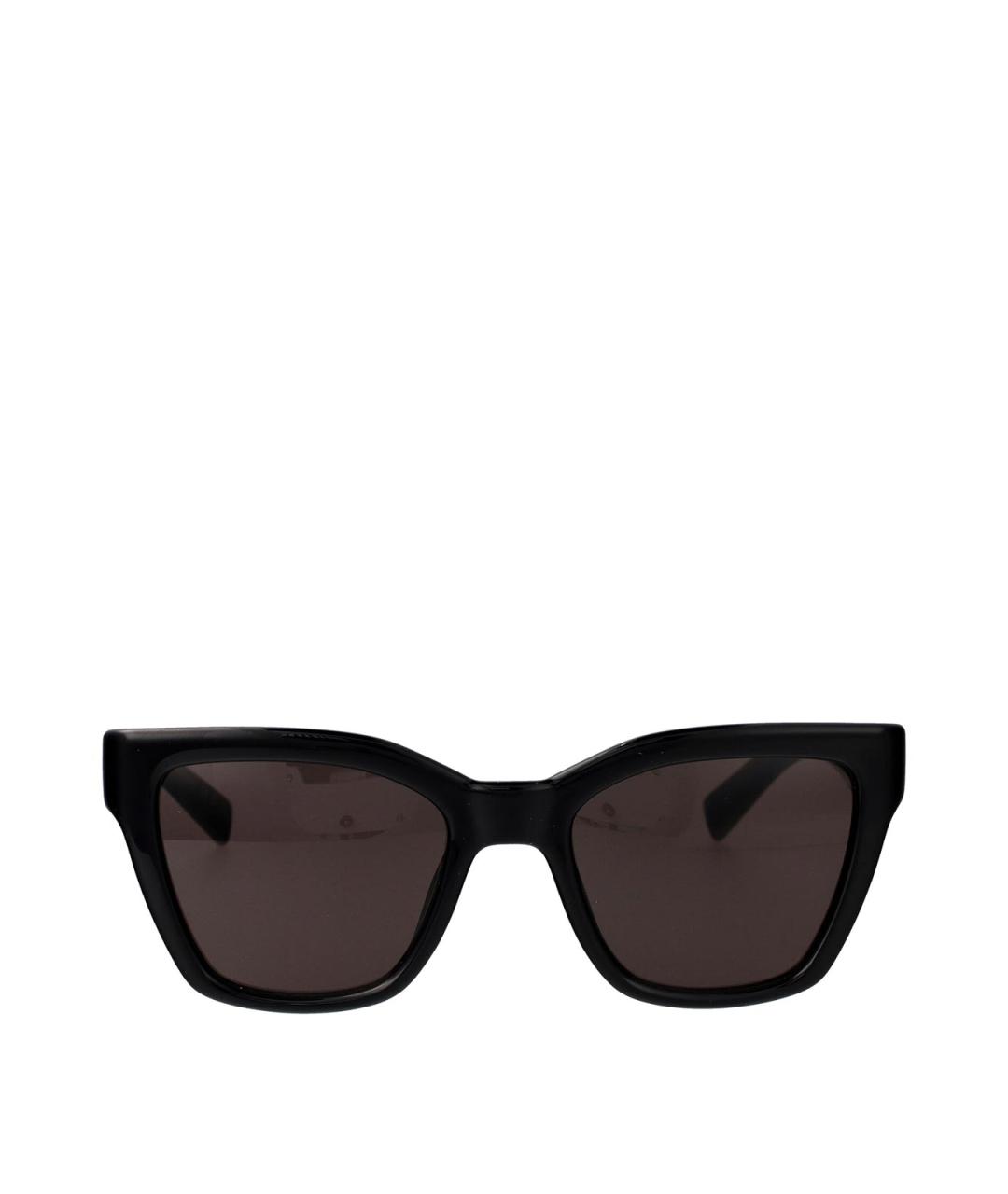 SAINT LAURENT Черные пластиковые солнцезащитные очки, фото 1