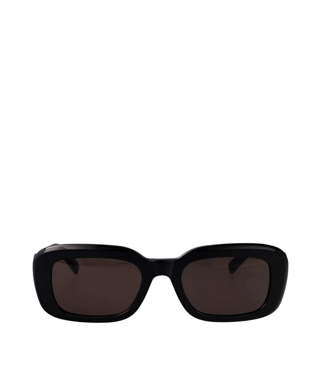 SAINT LAURENT Черные пластиковые солнцезащитные очки, фото 1