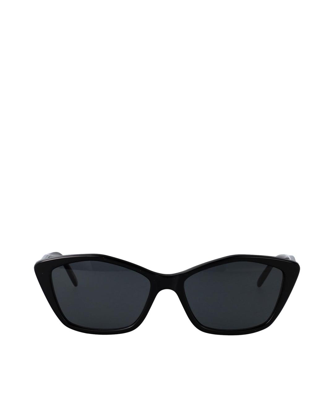 SAINT LAURENT Черные пластиковые солнцезащитные очки, фото 1