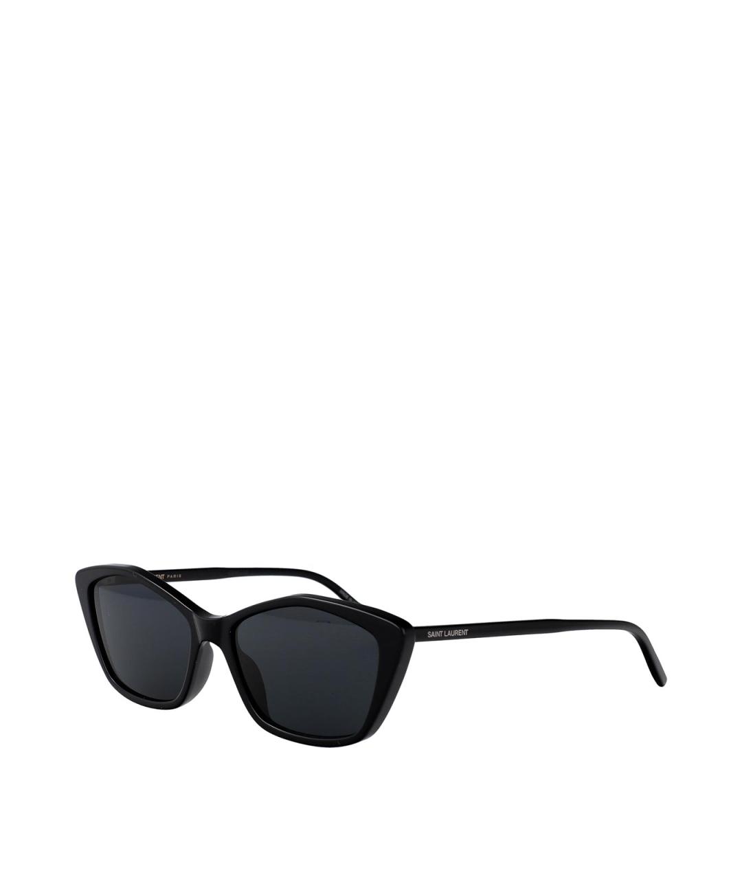 SAINT LAURENT Черные пластиковые солнцезащитные очки, фото 2