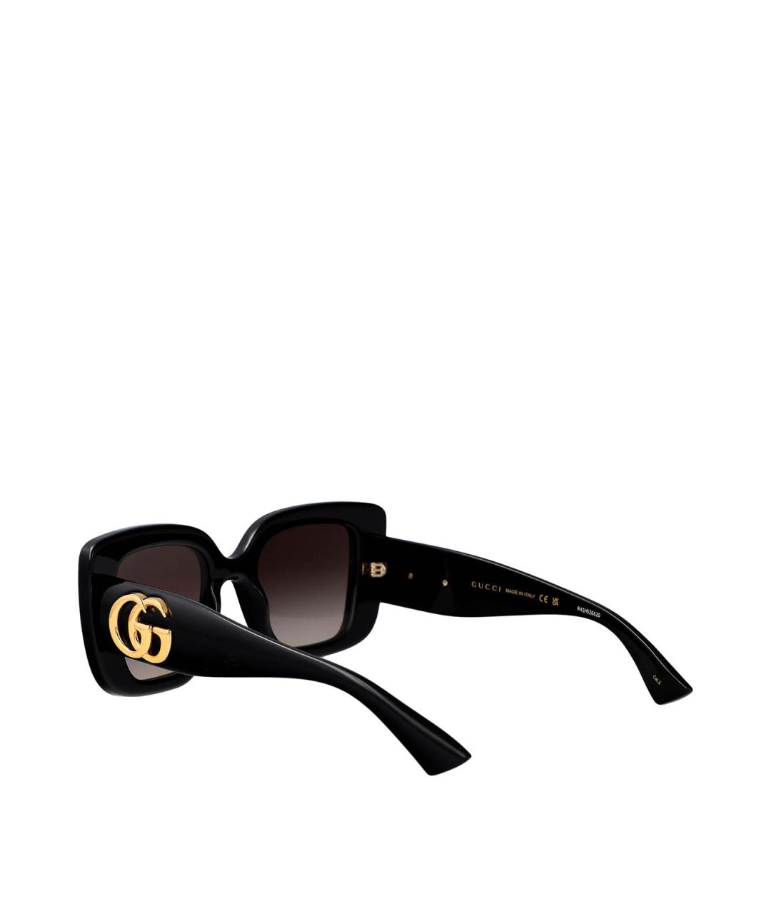 GUCCI Черные пластиковые солнцезащитные очки, фото 4
