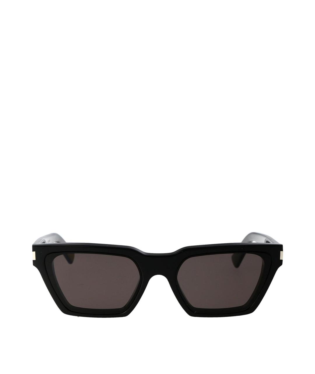 SAINT LAURENT Черные пластиковые солнцезащитные очки, фото 1