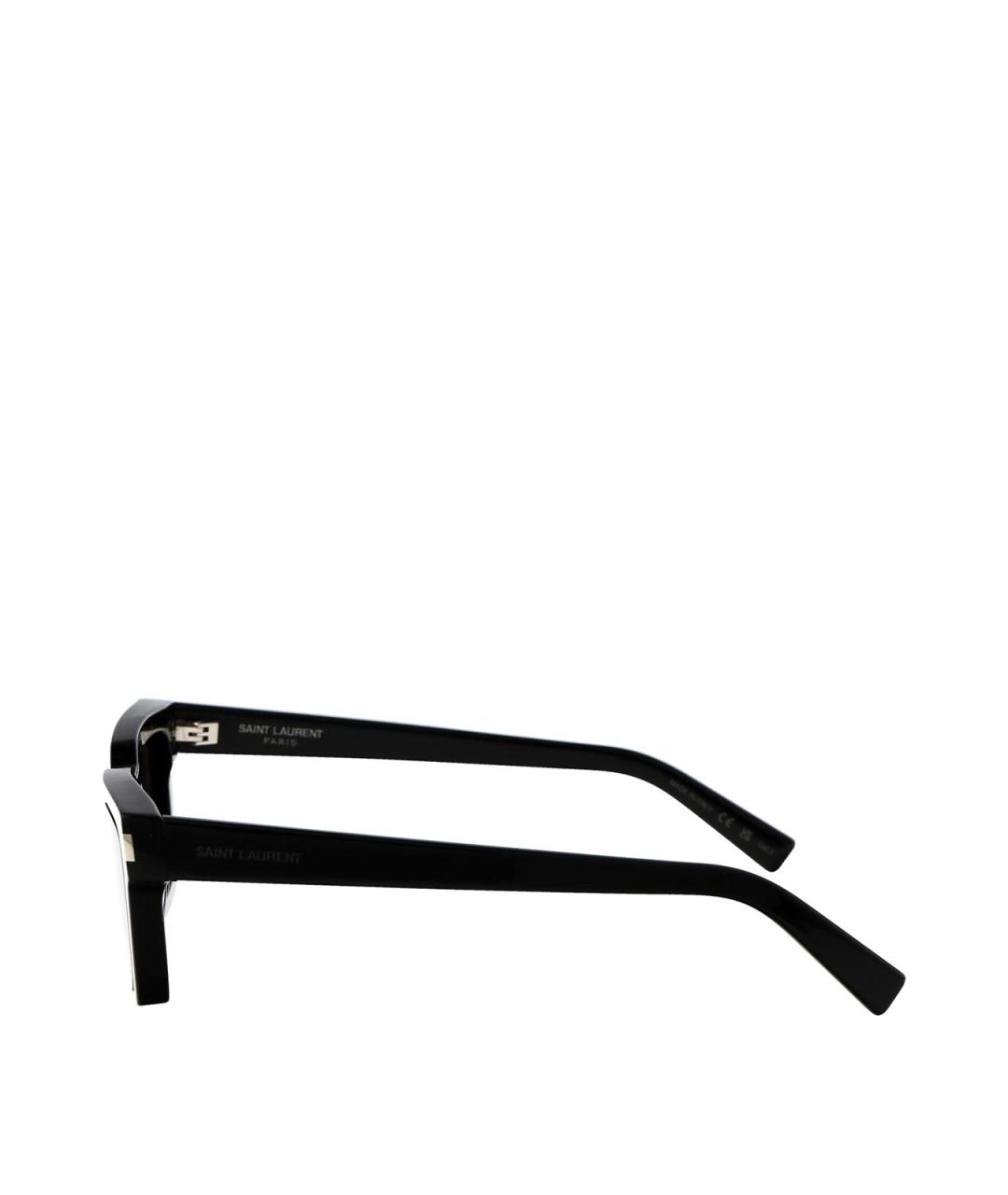 SAINT LAURENT Черные пластиковые солнцезащитные очки, фото 3