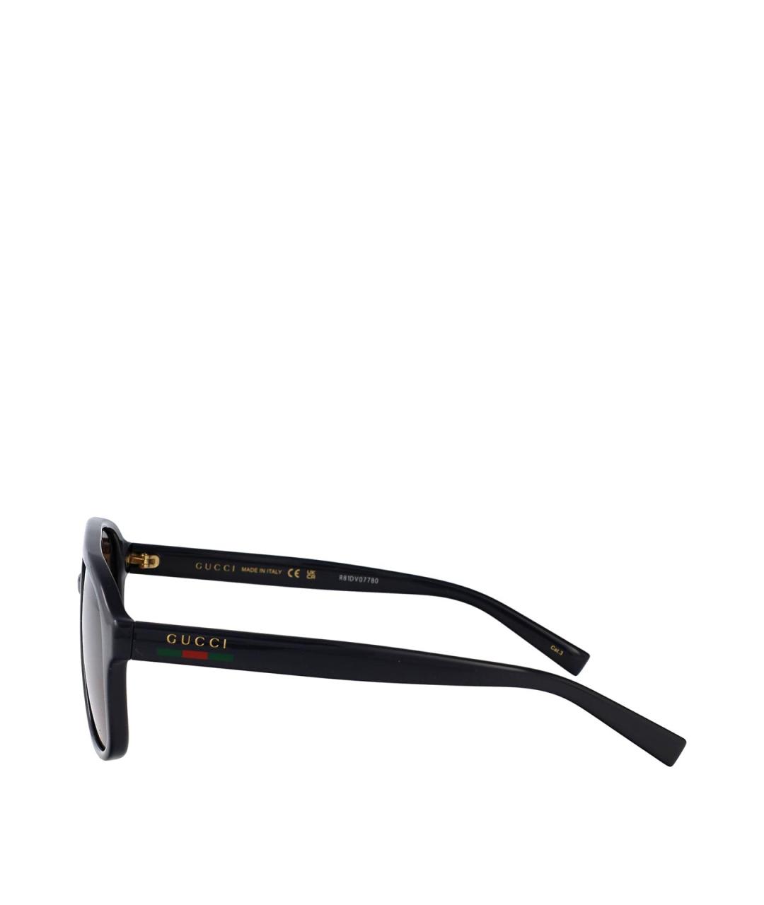 GUCCI Серые пластиковые солнцезащитные очки, фото 3