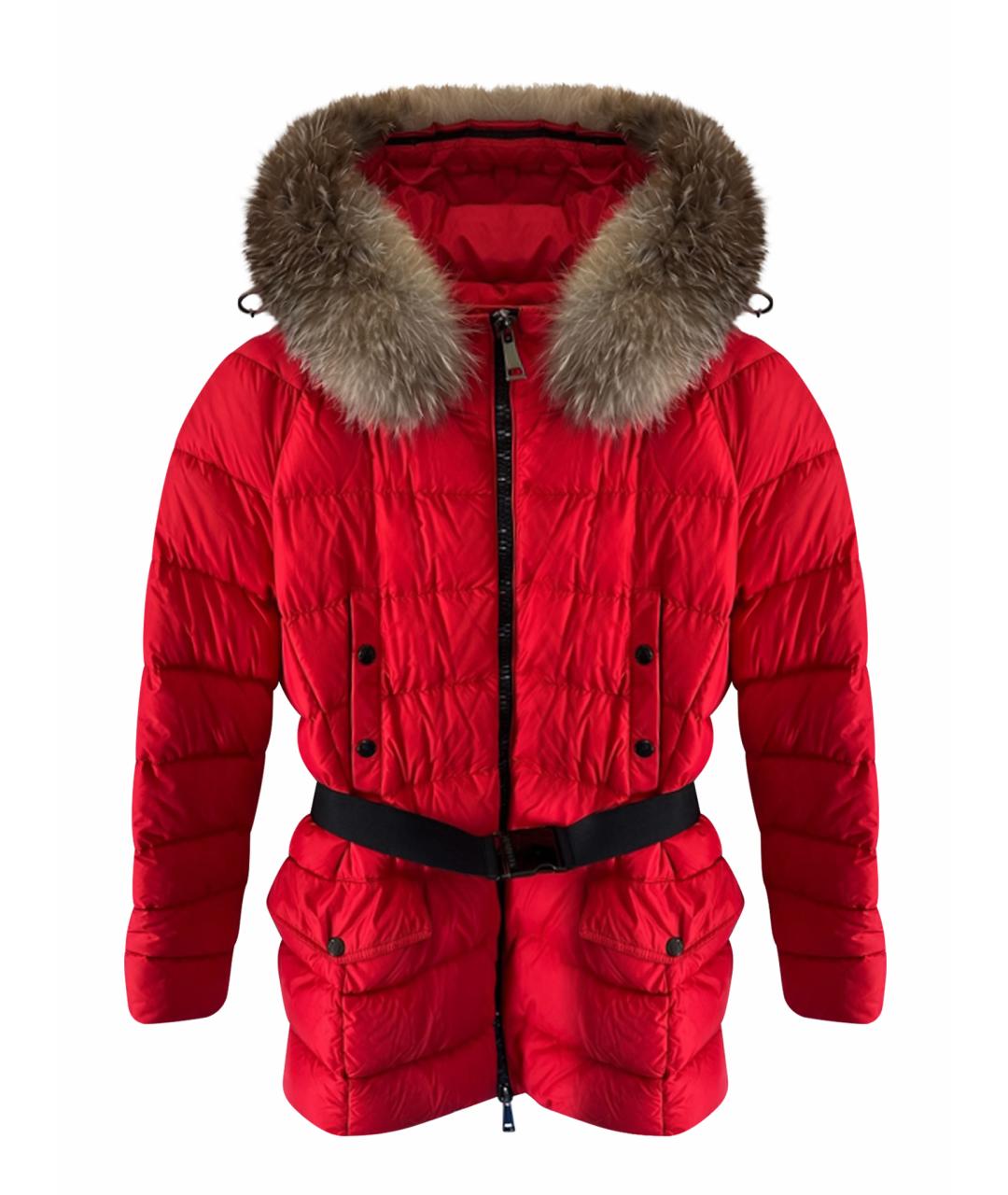 MONCLER Красный пуховик, фото 1