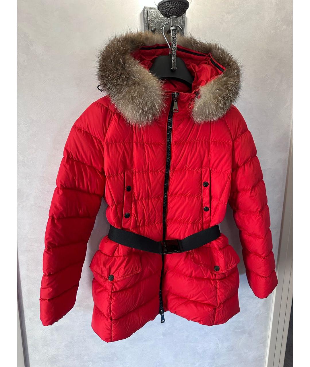 MONCLER Красный пуховик, фото 7