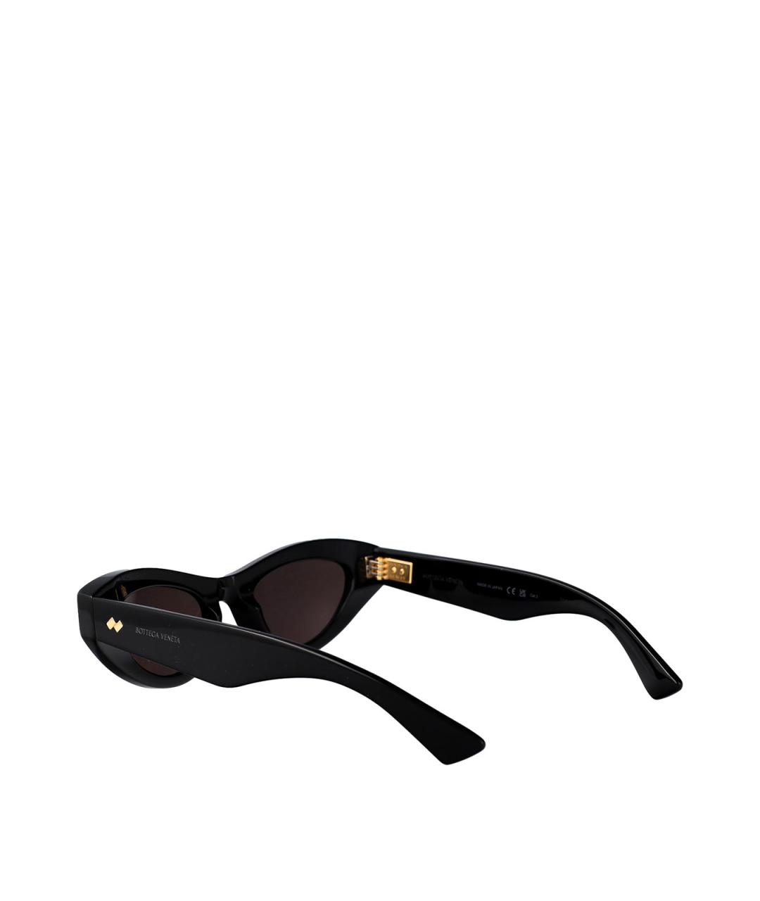 BOTTEGA VENETA Черные пластиковые солнцезащитные очки, фото 4