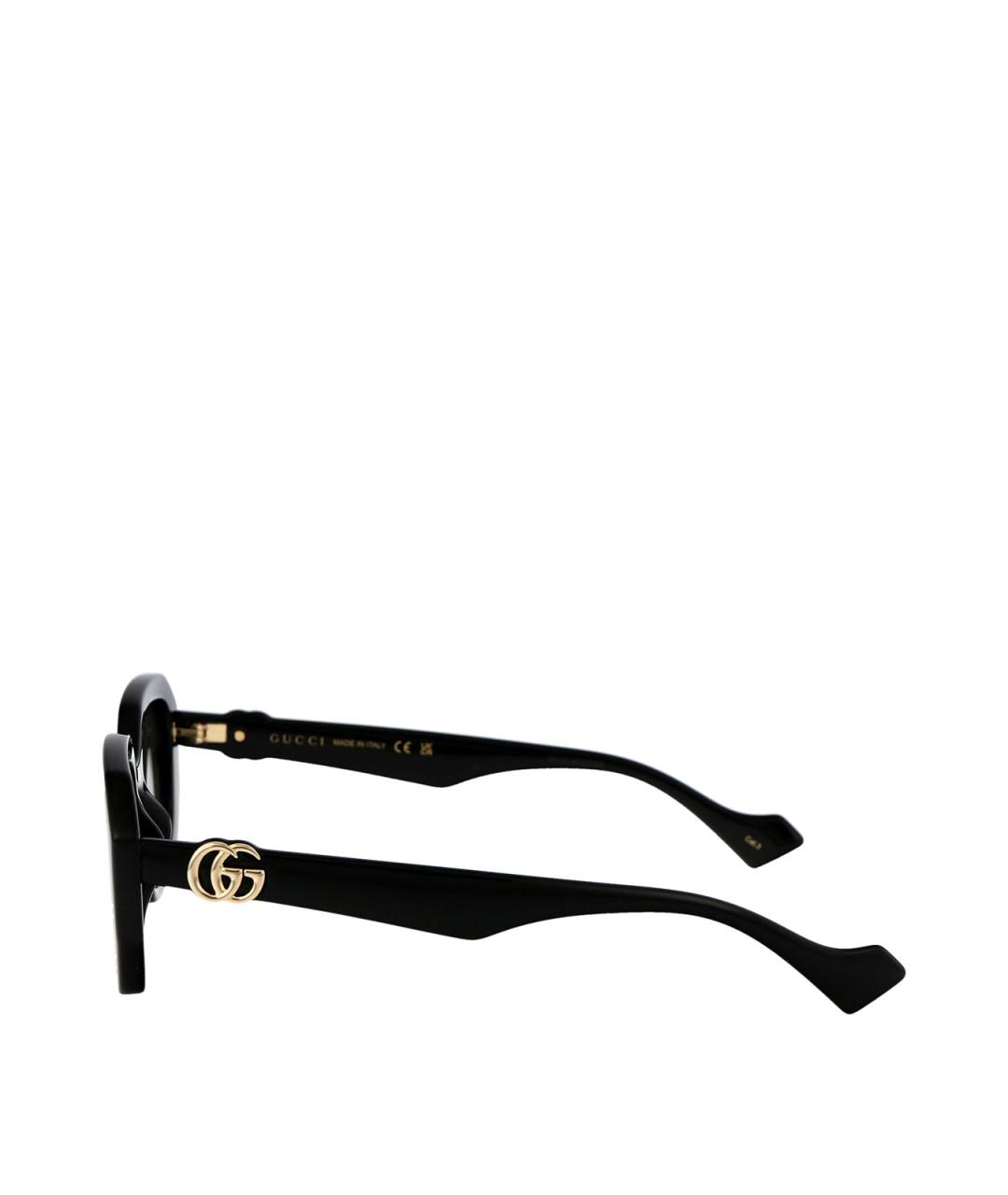 GUCCI Черные пластиковые солнцезащитные очки, фото 3