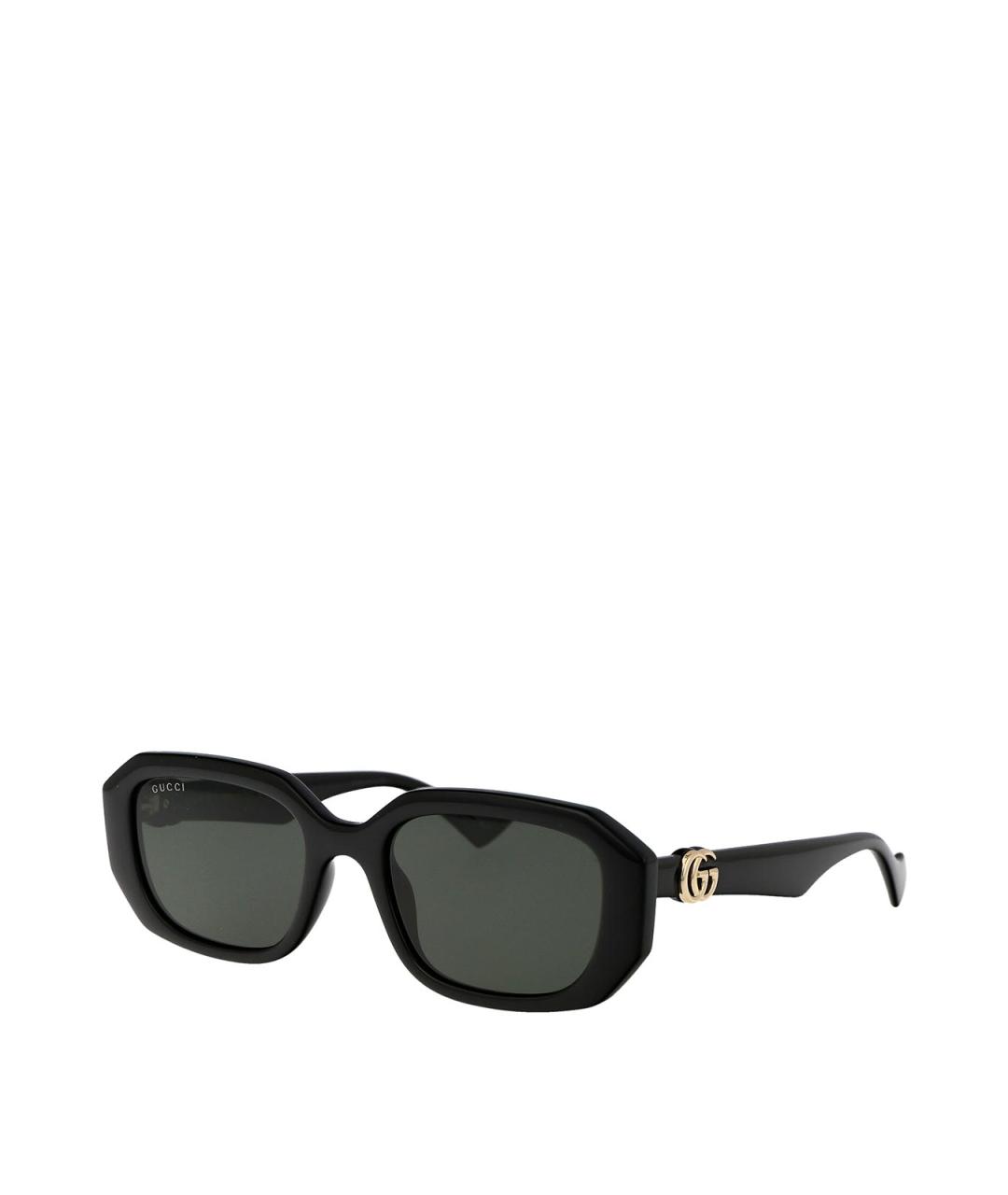 GUCCI Черные пластиковые солнцезащитные очки, фото 2