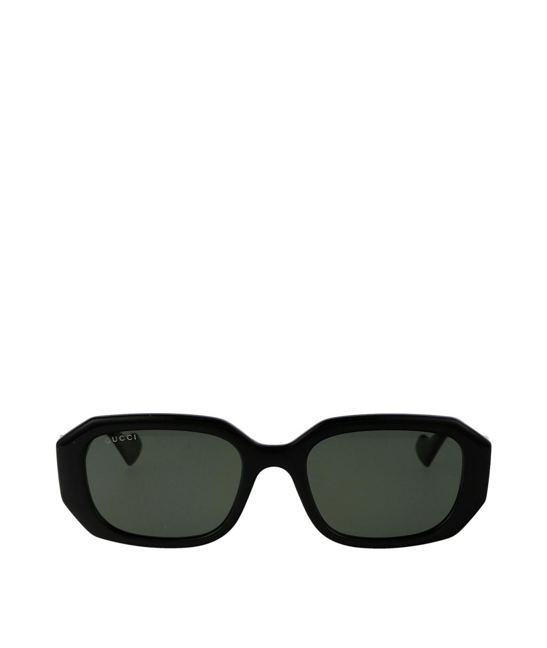 GUCCI Черные пластиковые солнцезащитные очки, фото 1