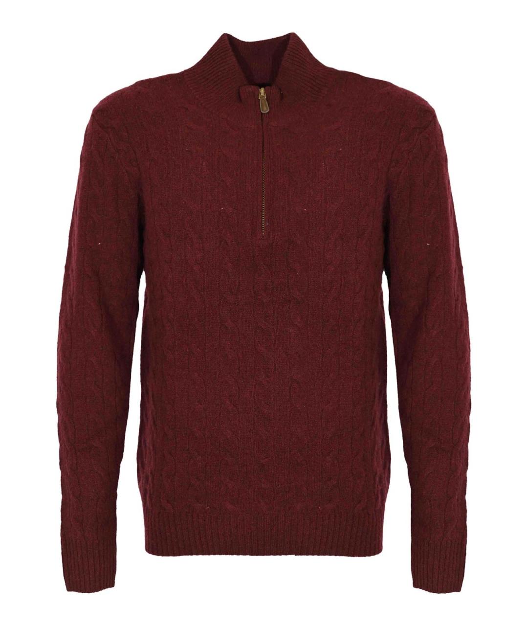 POLO RALPH LAUREN Бордовый шерстяной джемпер / свитер, фото 1
