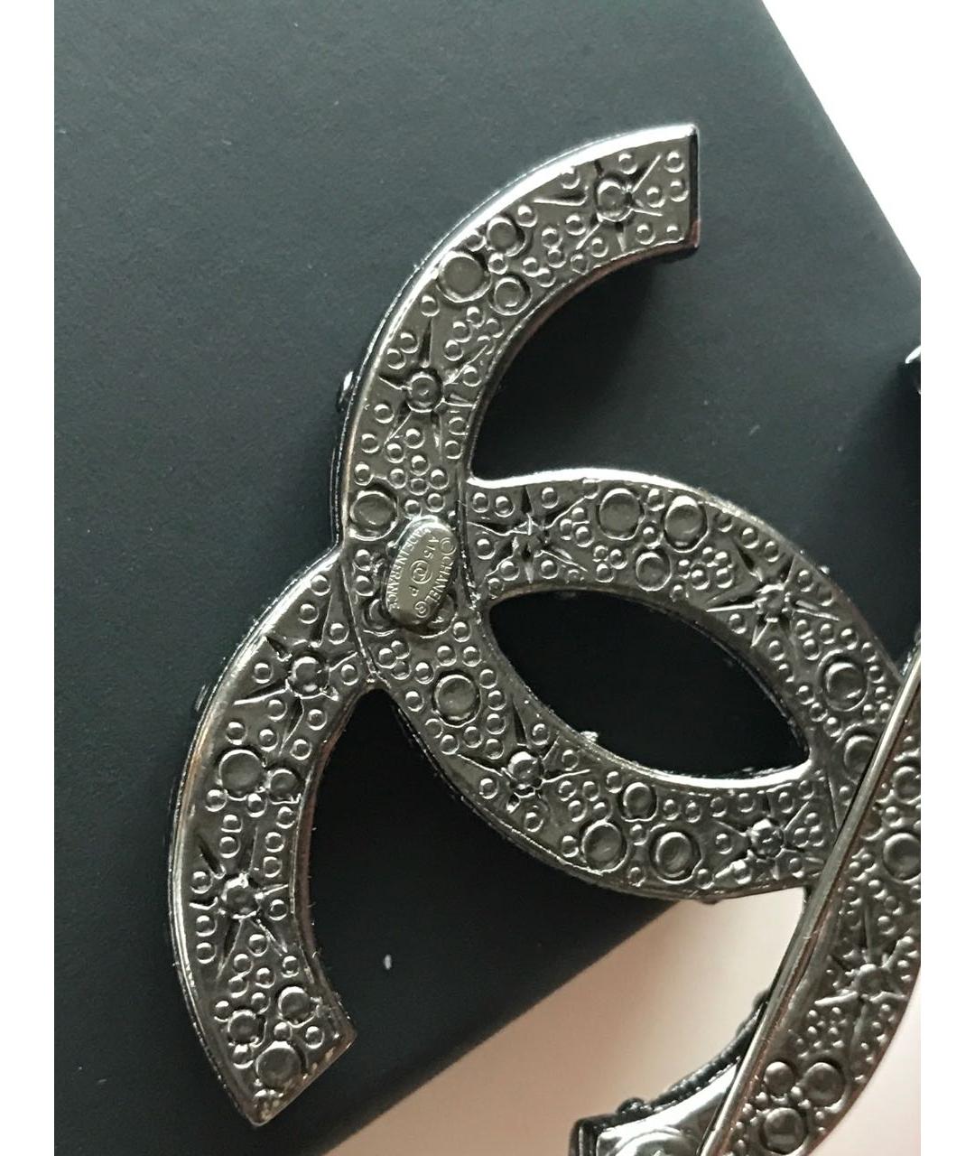 CHANEL Серебряная металлическая булавка / брошь, фото 4