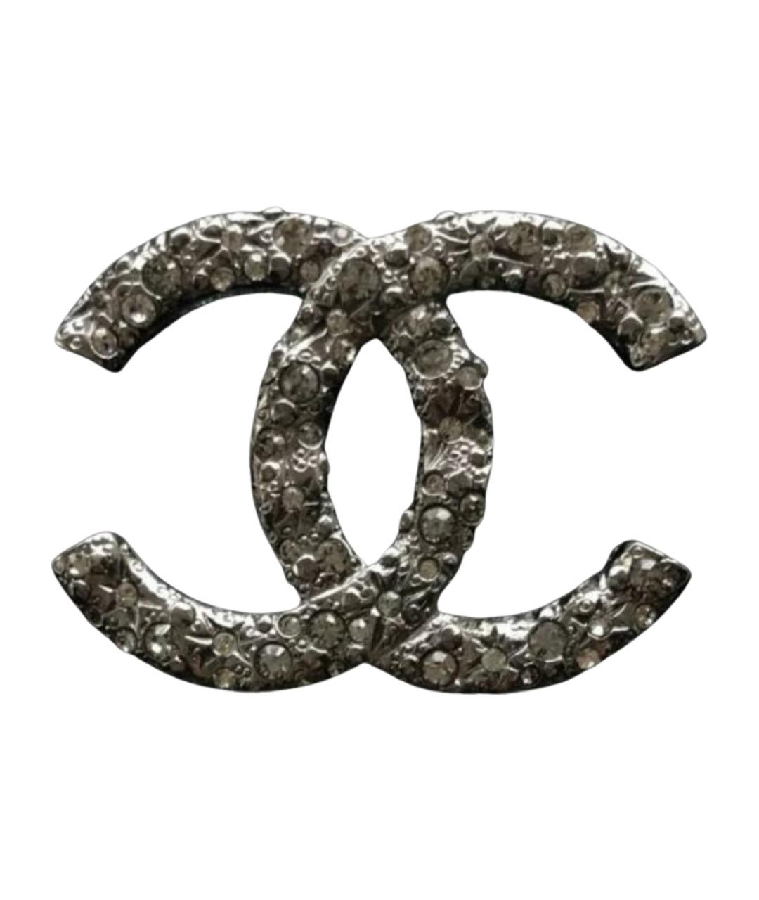 CHANEL Серебряная металлическая булавка / брошь, фото 1