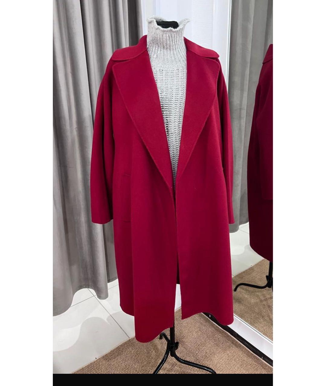MAX MARA Красное шерстяное пальто, фото 4