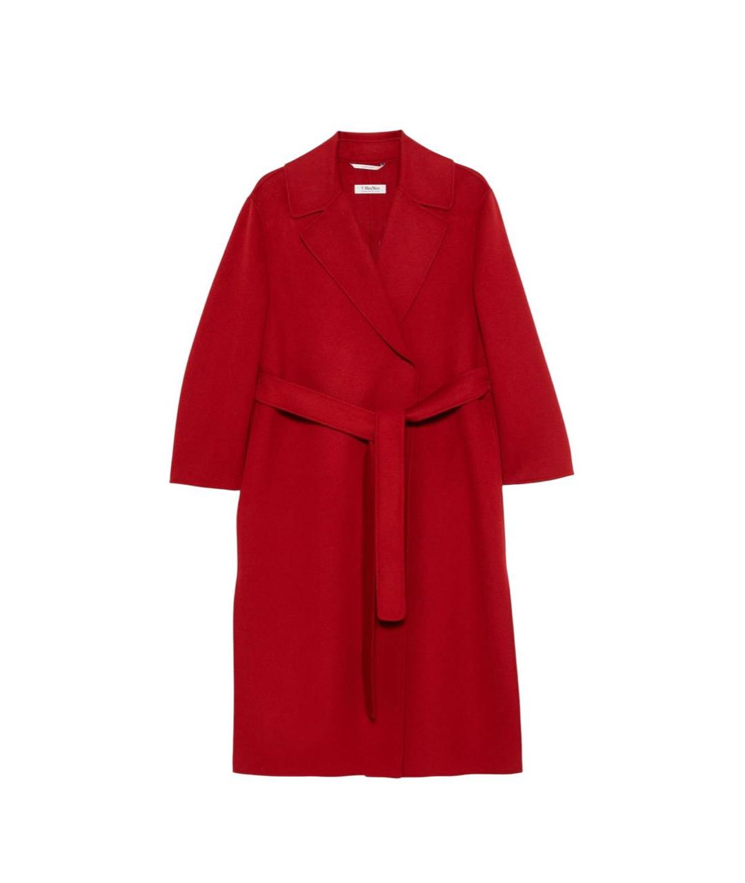 MAX MARA Красное шерстяное пальто, фото 5