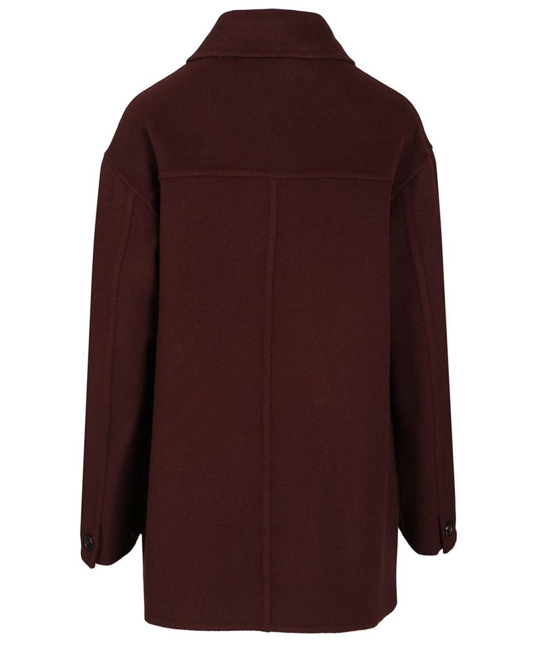 'S MAX MARA Бордовое шерстяное пальто, фото 2