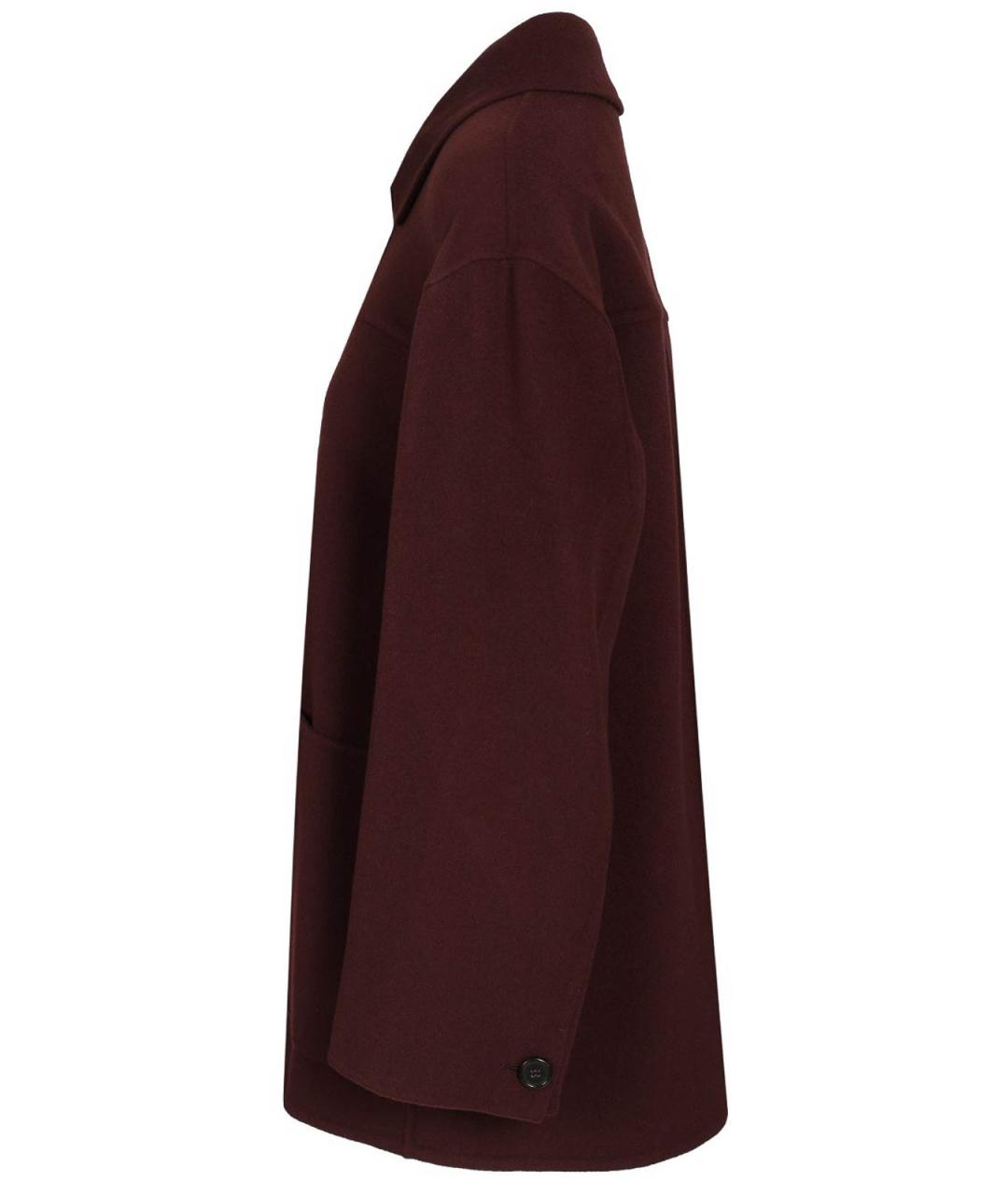 'S MAX MARA Бордовое шерстяное пальто, фото 3