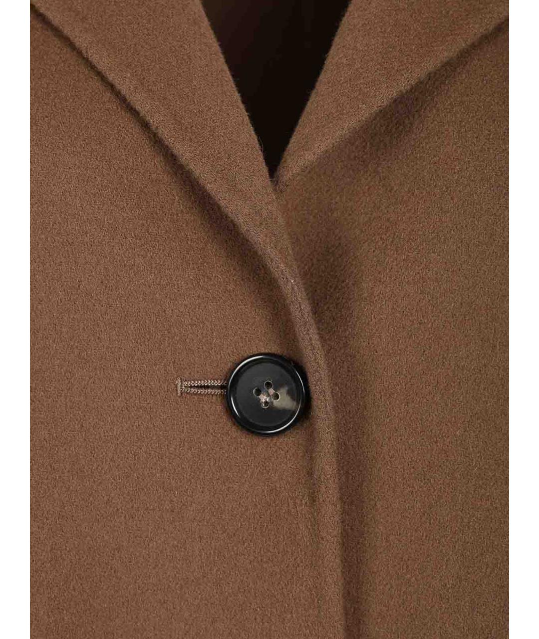'S MAX MARA Коричневая шерстяная куртка, фото 4