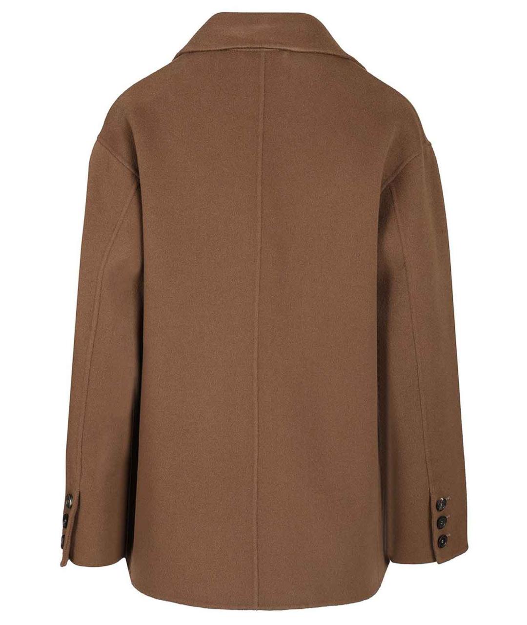 'S MAX MARA Коричневая шерстяная куртка, фото 2