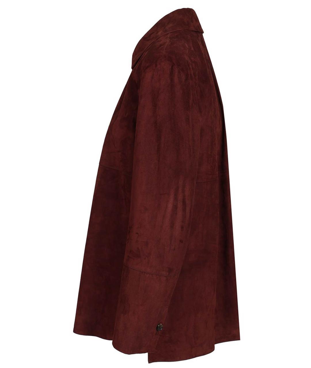 'S MAX MARA Бордовая кожаная куртка, фото 3