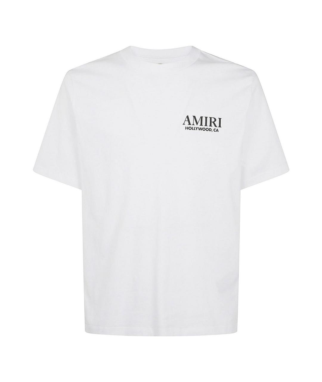 AMIRI Белая хлопковая футболка, фото 1