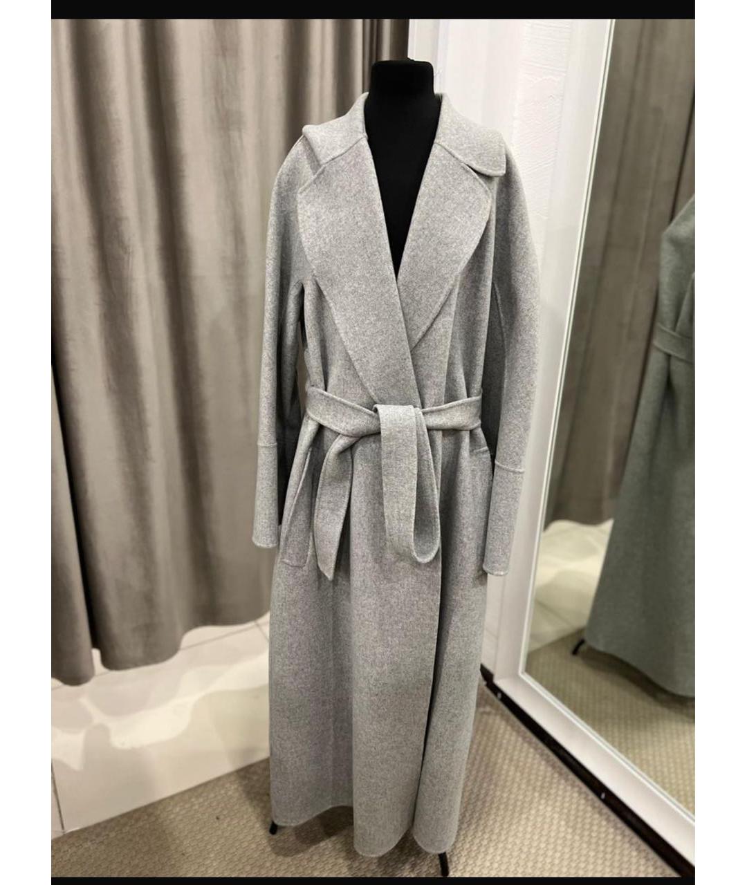 'S MAX MARA Серое шерстяное пальто, фото 2