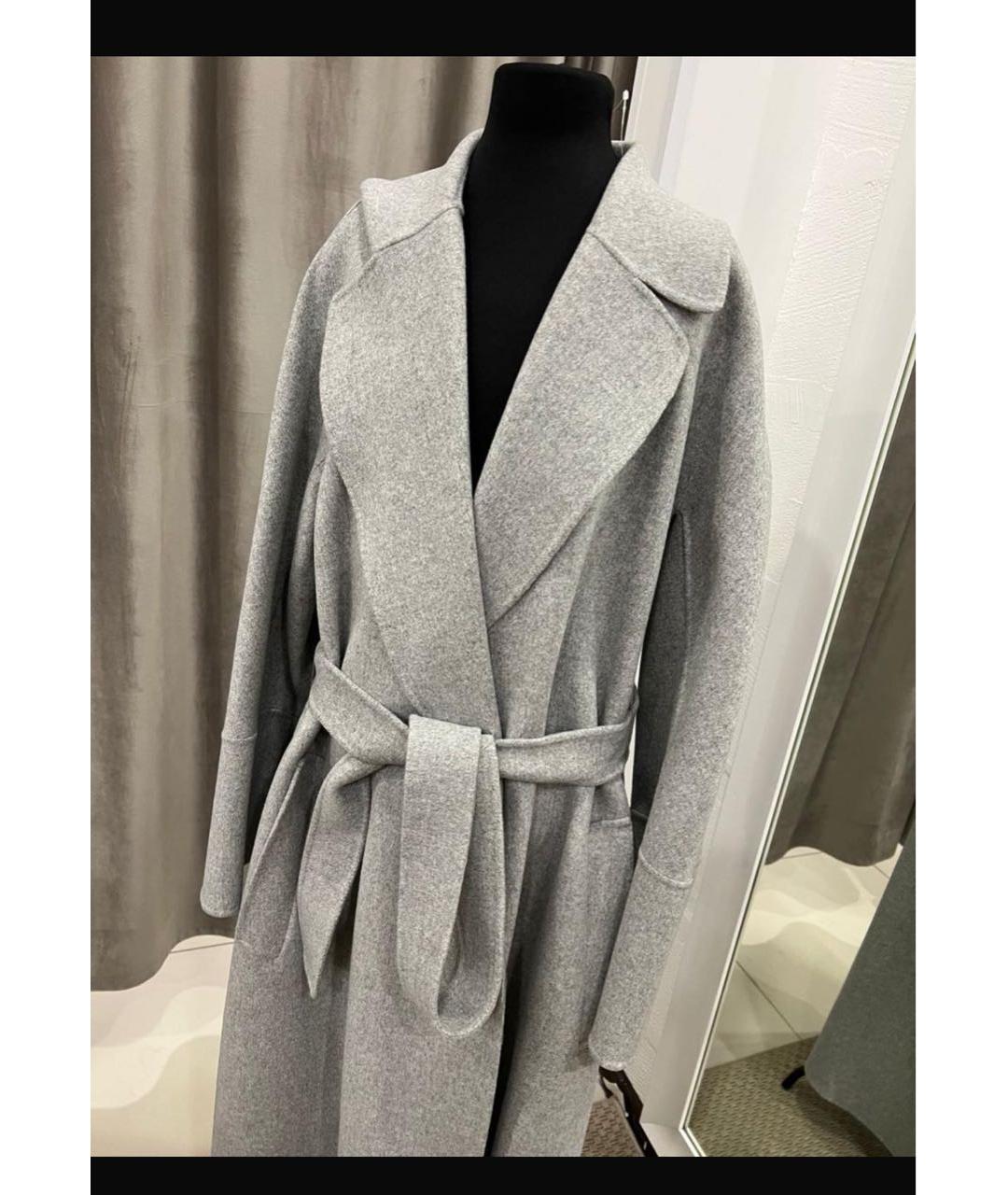 'S MAX MARA Серое шерстяное пальто, фото 5